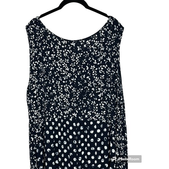 NWT Avenue Womens Kylee Crush Dress‎ Size 22/24 (3X) Midi Length Batik Spot Mix - Picture 7 of 12